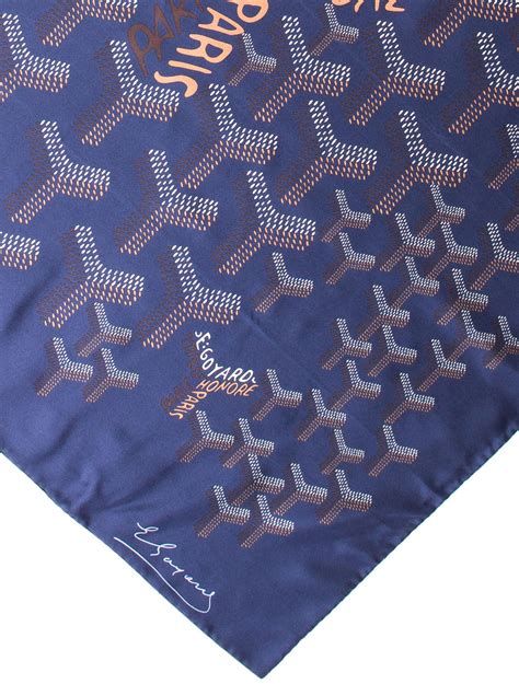 goyard inspired scarf|goyard silk road scarves.